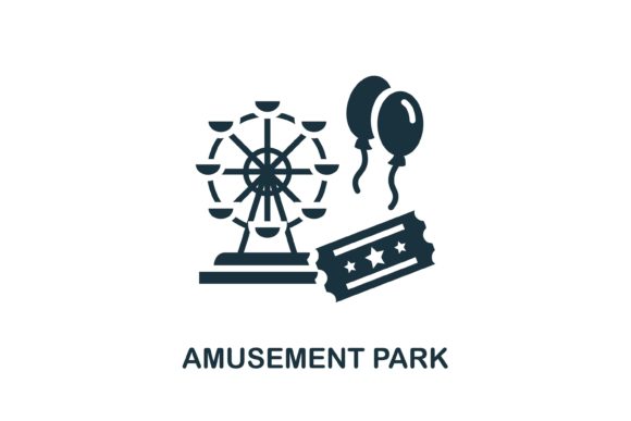 Amusement Park Icon: Versatile Vector Symbol
