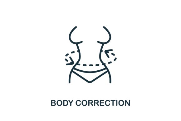 Body Correction Icon: Enhancing Cosmetology Web Design and Visual Communication
