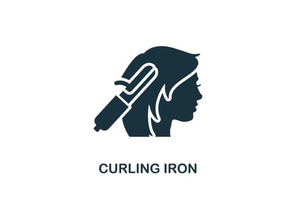 Curling Iron Icon: Elevating Beauty Salon Web Design and Branding