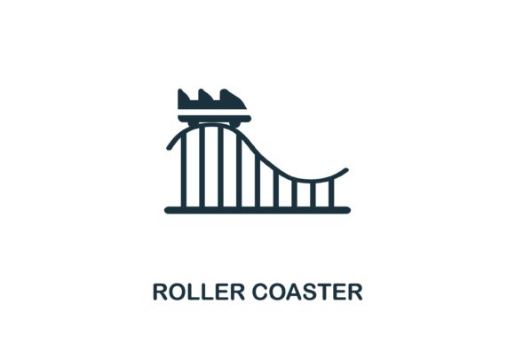 Elevating Digital Narratives: The Strategic Value of the Monochrome Roller Coaster Icon