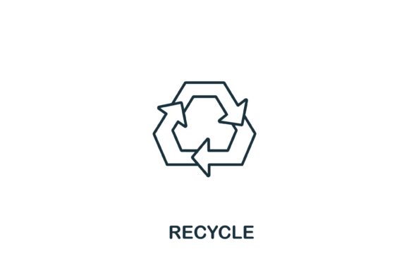 Recycle Icon: Clean Energy Design for Web and Print