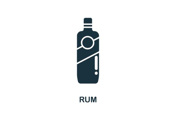 Rum Icon from Australia Collection: Enhancing Design Projects with Authentic Vector Graphics