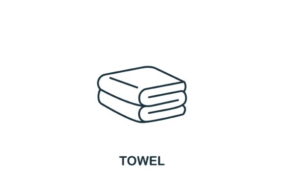 Towel Icon from Barber Shop Collection: Strategic Visual Communication for Grooming Brands
