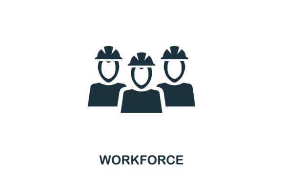 Workforce Icon: Essential Vector Graphics for Business